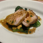 Ris. - 伊賀産とよさ豚の香草焼き、アレッタと大豆