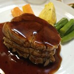 キッチン ブルー グローブ - 反対側から