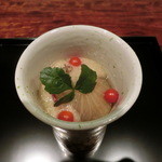 御料理 伊とう - ＜２０１３年７月＞イチジクのお料理。これもヒンヤリツルっと頂きます。