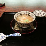 御料理 伊とう - ＜２０１３年７月＞煮物椀。ボタンはもです。