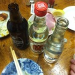 富士屋本店 - ホッピー（200円）、焼酎360ml瓶（600円）、炭酸（100円）