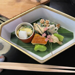 柏屋 大阪千里山 - ぬた和え　白和え　一寸豆　厚焼き玉子