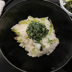 柏屋 大阪千里山 - 若牛蒡のご飯　叩き木の芽