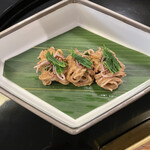 柏屋 大阪千里山 - 蛍烏賊蕎麦素麺　花独活　美味しい