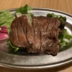 Thick-sliced grilled Cow tongue