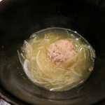 神保町 傳 - 鰯のつみれとトマトの出汁汁　イタリア土産のサーディンとトマト