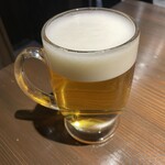 立ち呑み あたりや食堂 - 生ビール中