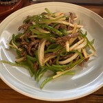 糸仙 - ピーマンと牛肉の炒め