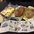 ベーカリー燈 - 料理写真:左から、白いパン、クロックムッシュ、カレーパン、サツマイモフランス、クグロフ