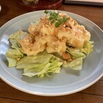 糸仙 - 海老の天ぷら　マヨネーズ和え