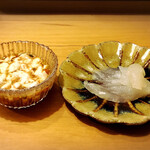 鮨 かんび - 皮剥ぎの肝ポン酢