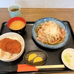 天菜 - おろしそばとミニソースカツ丼セット❤︎