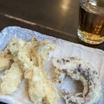 讃岐饂飩 恩家 - エリンギ天、ゲソ天☆天麩羅専門店かと思った