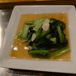 焼きそば専門 水ト - 青菜のニンニク塩炒め450円