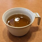 Saizeriya - スープ（オニオンソースのハンバーグ）