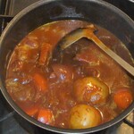 丸重商店 - 牛角切りを買ってカレーを作りました♬