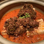 なっぱjuicy - 山椒と叩いた肉の土鍋麻婆豆腐