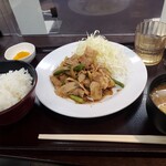 Ogurogawa Pa-Kingu Eria Nobori Sen Fu-Do Ko-To - しょうが焼き定食です！