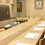 Sushi To Nihonryouri Shinjuku Yonegami - カウンター