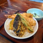 たからや - ⚫天丼　車海老、筍、カボチャ、茄子、インゲン