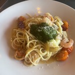 TRATTORIA Maruumo - ペペロンチーノのジェノベーゼ