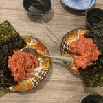 Yakiniku Gin - 牛トロたくの韓国海苔包み