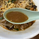 中華食堂 かどや - みそのスープ