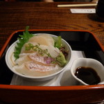 鰻 まるだい - 鰻重刺身セツトの刺身です