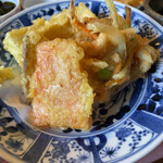 町家とうふ萬来 - 野菜と豆腐の天ぷら