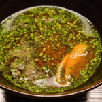 道人 - ⑮お味噌汁
      詳しく聞けて無いのですが、白ご飯とお味噌汁の組み合わせでさえ幸せ