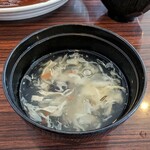 台湾料理 味源 - 付属のスープ