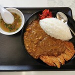 うめつ食堂 - カツカレー、スープ