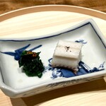 温石 - 太刀魚の棒寿司 クレソン