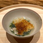 温石 - 汁がけ煎餅ご飯 蛤と青海苔