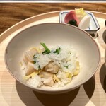 温石 - 平貝と筍のご飯