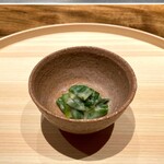 温石 - 葉玉葱の酢味噌和え