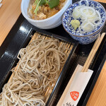 乙蕎麦 - ミニ丼(親子丼)セット　粗挽きせいろ