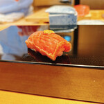 恵比寿 鮨 ふじまさ - トロの漬け