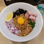 麺屋 いちょう - 地鶏の鶏油こってり油そば