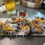 しらさぎの宿 丸福 - 今朝獲れた赤ウニ