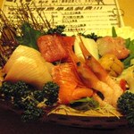 Sashimi Izakaya Nakazen - 刺身小舟のはね盛り1,280円