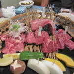 しらさぎの宿 丸福 - 肉祭り。