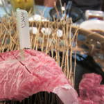 しらさぎの宿 丸福 - ミスジは一枚でドーンと中央に