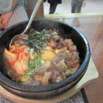 しらさぎの宿 丸福 - 石焼ビビンバで休憩。