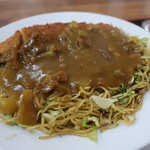 きくや食堂 - カツカレー焼きそば