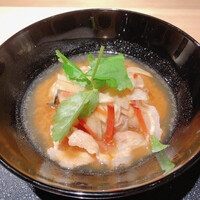 鮨 稲穂 - 江田島牡蠣の猪汁