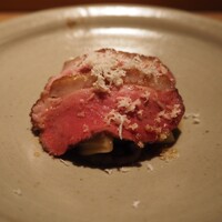 とり茶太郎 - 鴨 ロース 山わさびがけ + 下仁田ねぎ + 平茸