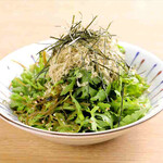 Gagome kelp and shungiku salad