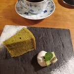 食堂 こより - ランチ　シフォンケーキと珈琲