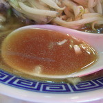 中華料理 大宝 - 【再訪】モヤシ麺のスープ